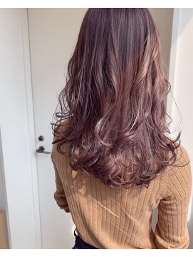 ブルー 盛岡店(BLUE) グレーベージュ/レイヤーロング/前髪パーマ