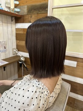 コージー リゾート バイ アンツ 茅ヶ崎駅前店(cozy resort by ANT'S) デザインカラー/レイヤーカット/ウェットヘア/オリーブベージュ