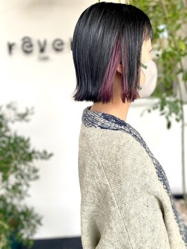 レヴェヘアプラス(rever hair) ぱっつんボブ