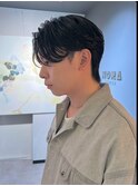 ニュアンスパーマ波巻きパーマスパイラルパーマダウンパーマ黒髪