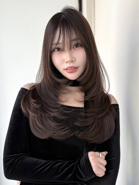 ニューヨークニューヨーク 梅田茶屋町店(NYNY) ブリーチなしブラウン×ワンホンレイヤー　韓国レイヤー