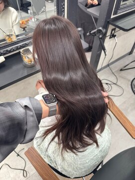 エス 天満扇町(esu) IS79艶髪/ダークブラウン/髪質改善カラー