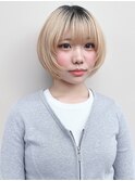 :レイヤーショートウルフボブマッシュウルフマッシュショート