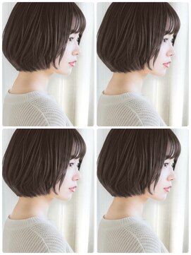 ウィールール 手稲店(WE RULE) シースルーバング/グレージュ/ショートボブ