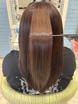 ビス ヘア アンド ビューティー 西新井店(Vis Hair＆Beauty)&nbsp;縮毛矯正ロングコスメストレート髪質改善ココアベージュ