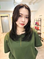 ミョンシル&nbsp;レイヤーカット/グレージュ