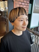 ボスコ 下北沢店(bosco) マッシュショートデザインカラー ≪saya≫