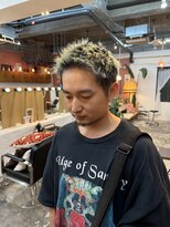 チャプター 問屋町(chapter)&nbsp;ツイストピンパーマスパイキーショートカットメンズカット眉毛