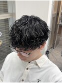 ハイライト/マッシュパーマ/ウルフ/アッシュブラック/八王子駅