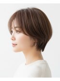 【30代40代50代】カットで決まる大人可愛いひし形ショート