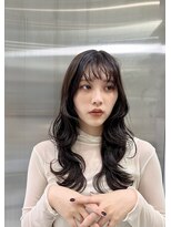 トニーアンドガイ 青山店(TONI & GUY) ウルフヘア魅力倍増カールシアーカラーダークダークアッシュ