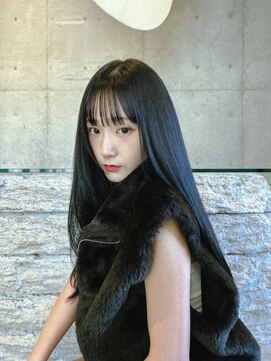 フェス カットアンドカラーズ(FESS cut&colors) 暗髪クールバング20代後半30代大人女性