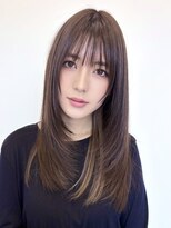 ルージュシー 堀江(RU10C)&nbsp;成人式レイヤーボブミディアムヘアアンブレラカラーセミロング