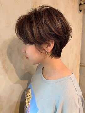 フリックヘアサロン 梅田茶屋町2号店(FLICK HAIR SALON) 白髪ぼかし/ショートヘア/ボリュームアップ