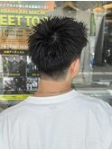 サーフカール/スパイキーショート/ブルーブラック/眉毛/錦糸町駅