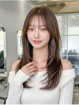 フレイムスヒュー 高崎店(FRAMES HUE) 韓国ハッシュカット×前髪ありカーテンバング【高崎】