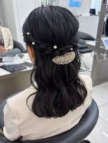 ザザ ZA/ZA 茗荷谷 茗荷谷★池袋 結婚式お呼ばれハーフアップ◎巻き髪/ヘアセ ット