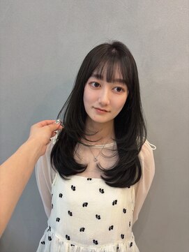 ジーナ  札幌大通(Zina) 美髪＊ナチュラルブラウン＊内巻きセミレイヤー＊Zina札幌大通
