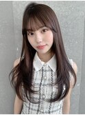 結べるレイヤーカット/グレージュブラウン/韓国/顔周り/川崎74