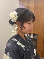 コタン(COTAN)&nbsp;編み込みアップスタイル× 浴衣/花火大会.10代〈中路〉