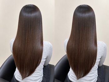 ソワンドゥブレスシエン 堀江店(soin de brace CIEN)の写真/パサつかない、広がらない艶髪へ。触りたくなる質感に導くトリートメント【髪質改善/縮毛矯正】