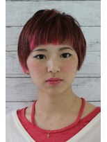 スパーク ヘアアンドフェイス(Spark HAIR&FACE)&nbsp;ピンクハイライト×ショートヘア　Spark[柳澤　陽光]
