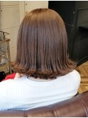 透明感、ツヤもきれいなピンクアッシュベージュ♪