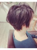 ナチュラルパーマでふっくらショート 担当 黒岩 明子