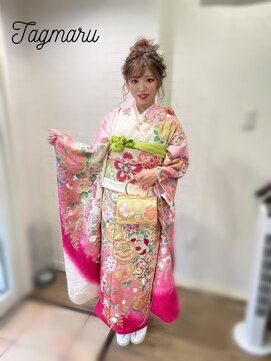 タグマル 振袖着付けヘアセット☆