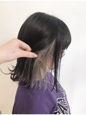 【Rie】インナーカラーホワイト