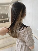 アクアオモテサンドウ(ACQUA omotesando)&nbsp;◎ブリーチ1回インナーカラーホワイトシルバーベージュ