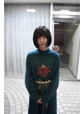 ボブと縮毛矯正
