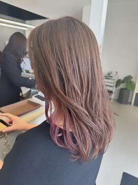 ゴットラトゥール(GOTTO LATOUR) 秋大人気のインナーカラーパープル×ベージュカラー