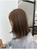 ブリーチ無しカラー ベージュカラー 透明感 艶感