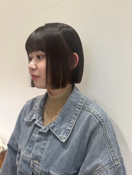 バイオレット ナゴヤ(Violet Nagoya) ぱっつんボブ ミニボブ ボブ ベージュカラー 春ヘア HR-108