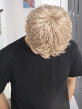 メンズペレ 渋谷(MEN'S PELE) サーフカール/スパイキーショート/ブルーブラック/渋谷