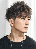 大人Men's無造作パーマ×束感ショート