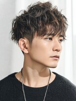 カットもパーマもイケメンパラダイス Men's天王寺 大人Men's無造作パーマ×束感ショート