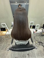 ファビ 渋谷(Fab)&nbsp;くびれヘア/暗めカラー/アプリコットオレンジ/縮毛矯正