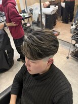 イーラ アメ村店(era) メンズパーマハイライトフェザーパーマニュアンスパーマ