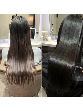 グリン 栄(grin) 髪質改善　艶オリーブブラウンカラー