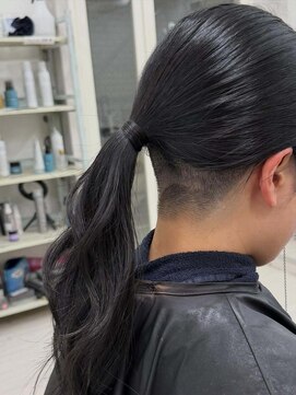 プライズ 表参道原宿店(prize) ツーブロックポニーテール刈り上げ女子