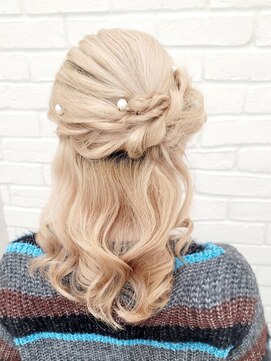 セット バイ エムビューティー(Set by M.beauty) くるみちゃんヘア渋谷ヘアセットハーフアップ表参道ヘアメイク