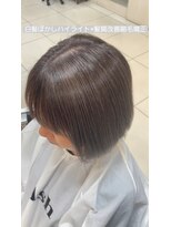 アッシュ 北千住店(Ash)&nbsp;白髪ぼかしハイライト×髪質改善縮毛矯正