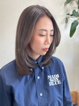 ヘアーメイクオズ(hair make O/S)&nbsp;【大人透明感/レイヤー】ブリーチなしWカラーアッシュベージュ