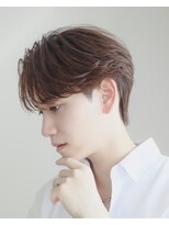 オーシャントーキョー 原宿(OCEAN TOKYO) ツーブロックセンターパートカルマヘアブラウンカラー