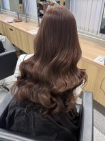 ペレ 原宿(PELE)&nbsp;ダークパープルナチュラルショート夏のヘアアレンジ原宿