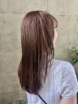 バイ ユア オウン フラワーズ コロン カバ 松本駅前(buy your own flowers : kava)&nbsp;ロングレイヤーカット/アプリコットブラウン