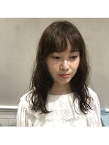 フェンヘアーアイス 中目黒(Fen.hair ici)&nbsp;小顔 ミディアム ニュアンス パーマ