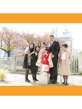 フォトスタジオ アンド ヘアメイク ニコメルシー(photo studio hair make nico merci) 七五三 神社同行撮影 ＊ 5